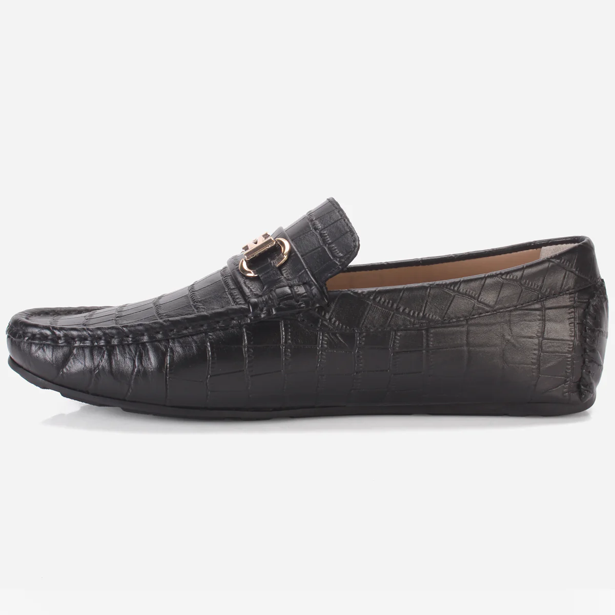 Men's "TWIXER" Textured Leather Moccasins Shoes - Image 3