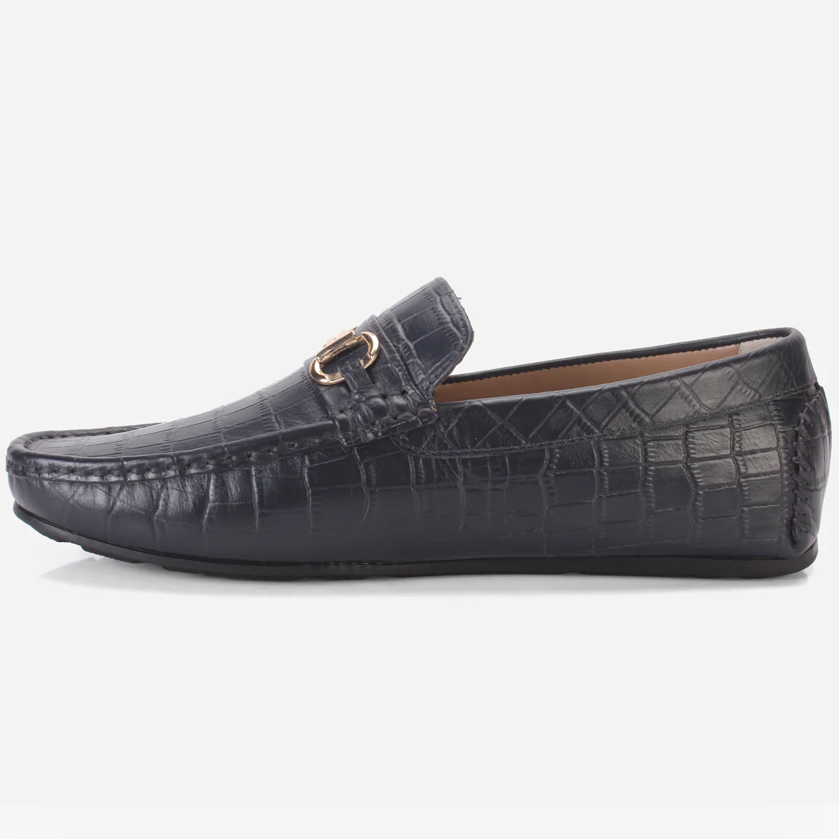 Men's "TWIXER" Textured Leather Moccasins Shoes - Image 3
