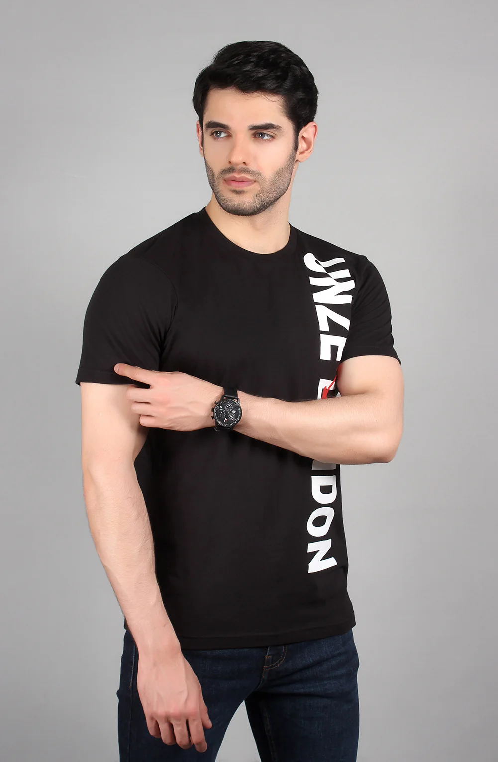 "VANIES" Casual Graphic Crew Neck T Shirt - Image 2