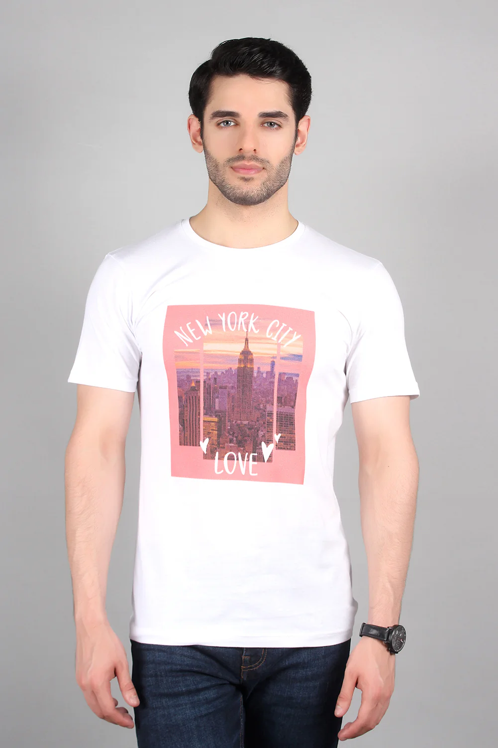 "VEITIN" Casual Graphic Crew Neck T-Shirt