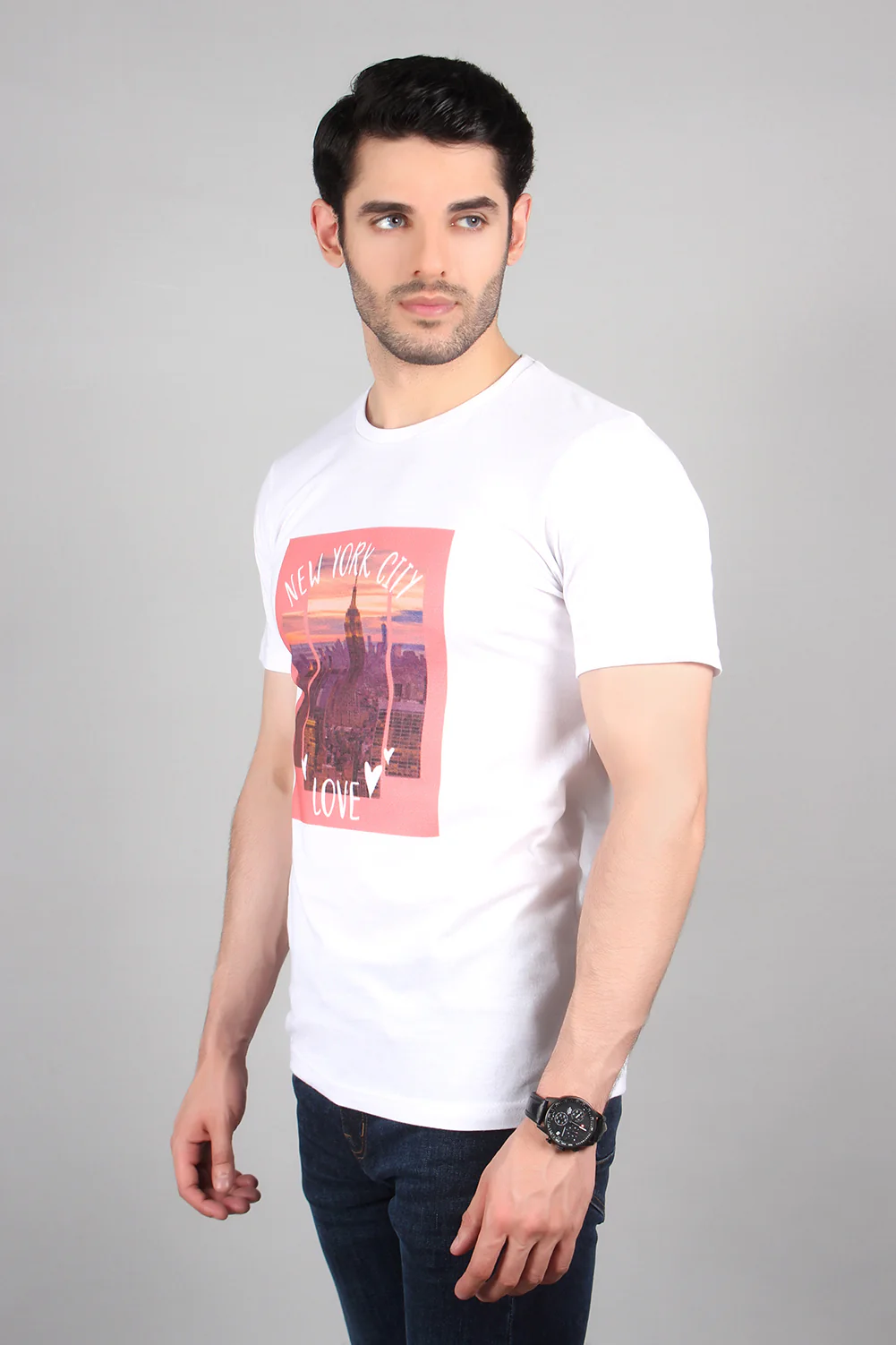 "VEITIN" Casual Graphic Crew Neck T-Shirt - Image 2