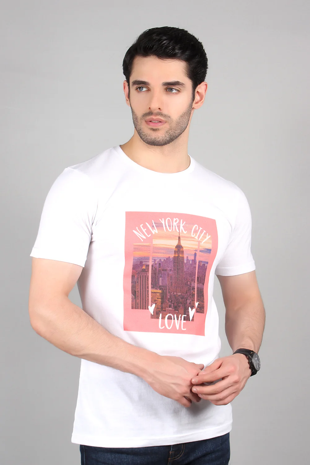 "VEITIN" Casual Graphic Crew Neck T-Shirt - Image 3