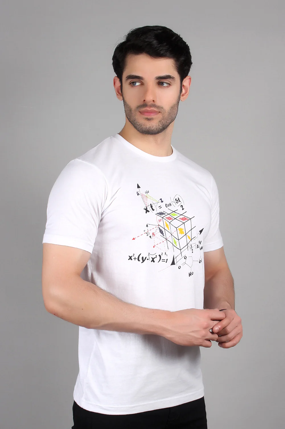 "VENDE" Casual Graphic Crew Neck T Shirt - Image 2
