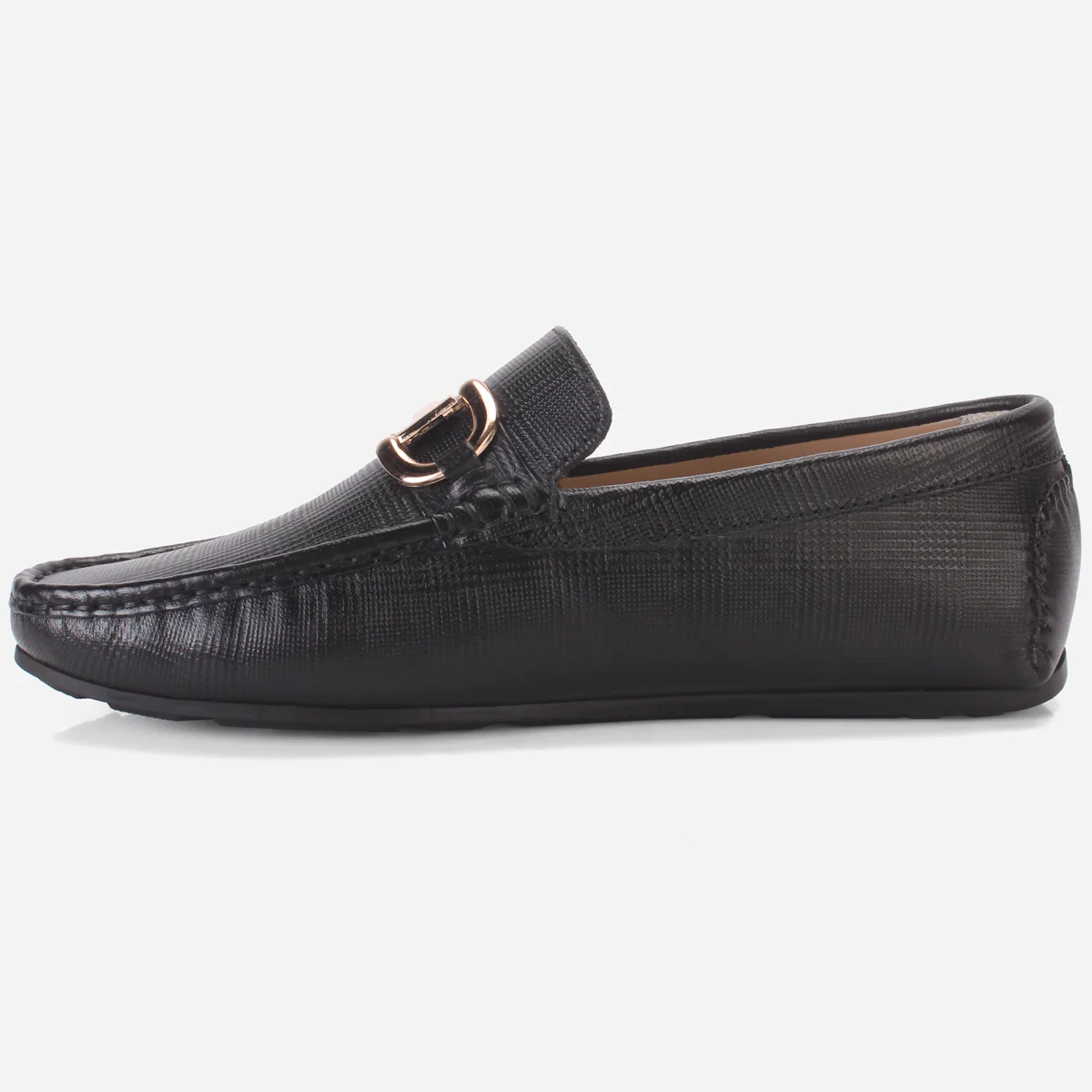 Men's "VERIX" Leather Buckled Moccasins Shoes - Image 3