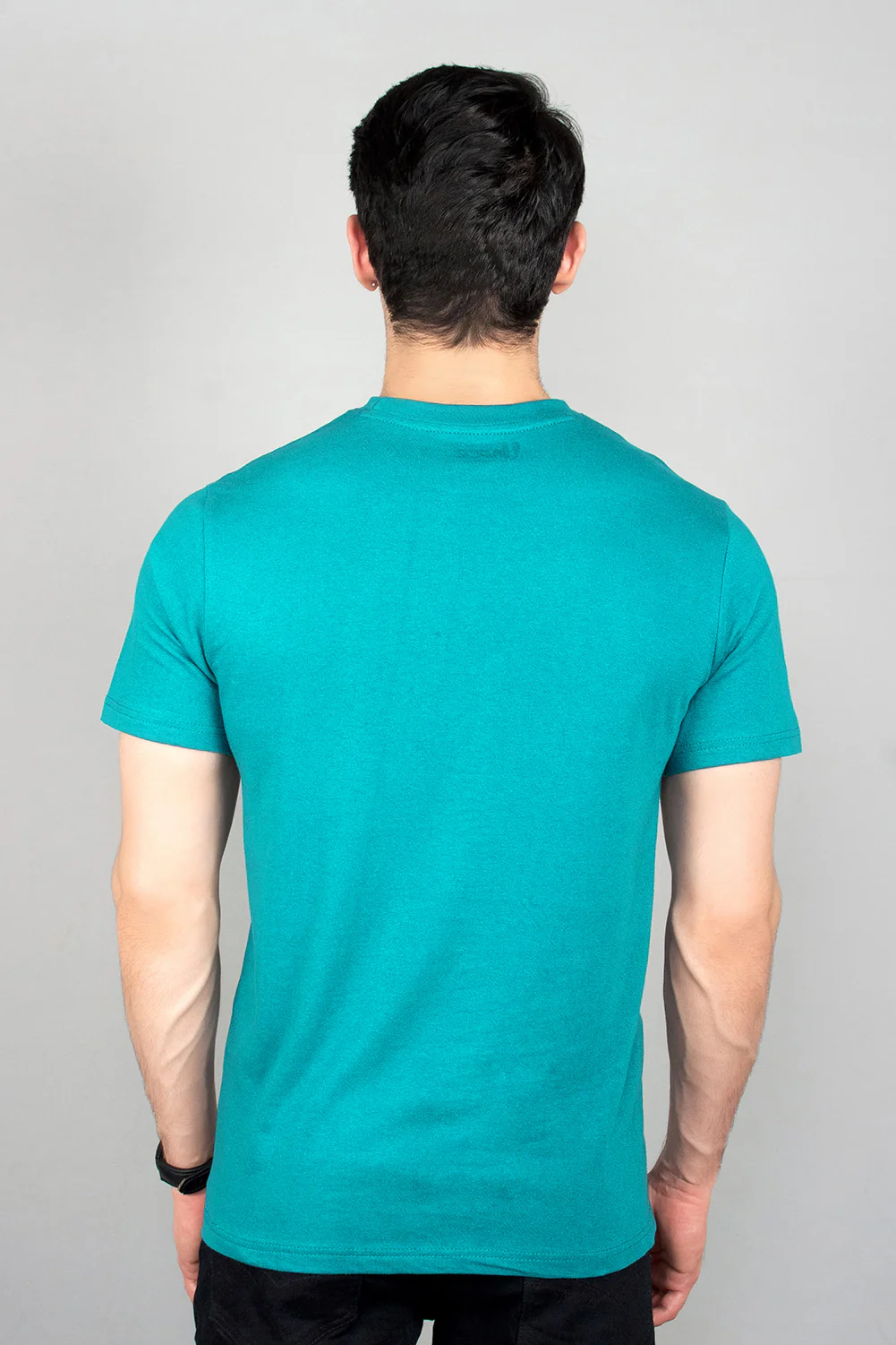 Mens" VINEY" Basic Cotton Crew Neck T-Shirt - Image 4