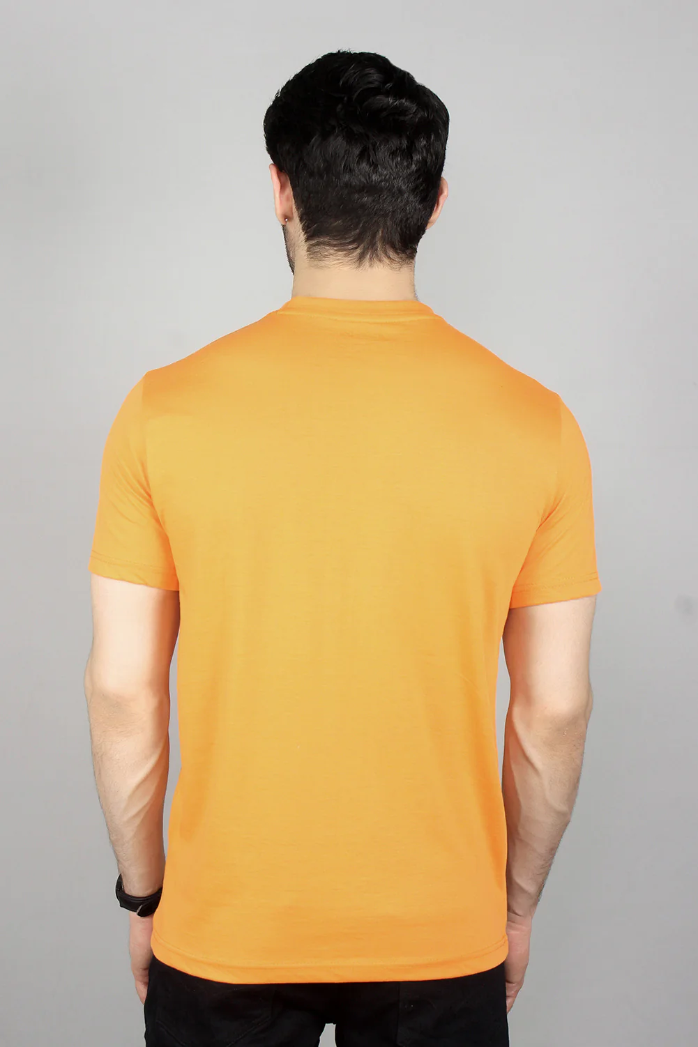 Mens" VINEY" Basic Cotton Crew Neck T-Shirt - Image 4