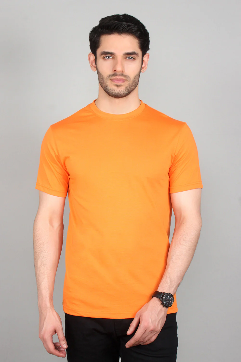 Mens" VINEY" Basic Cotton Crew Neck T-Shirt