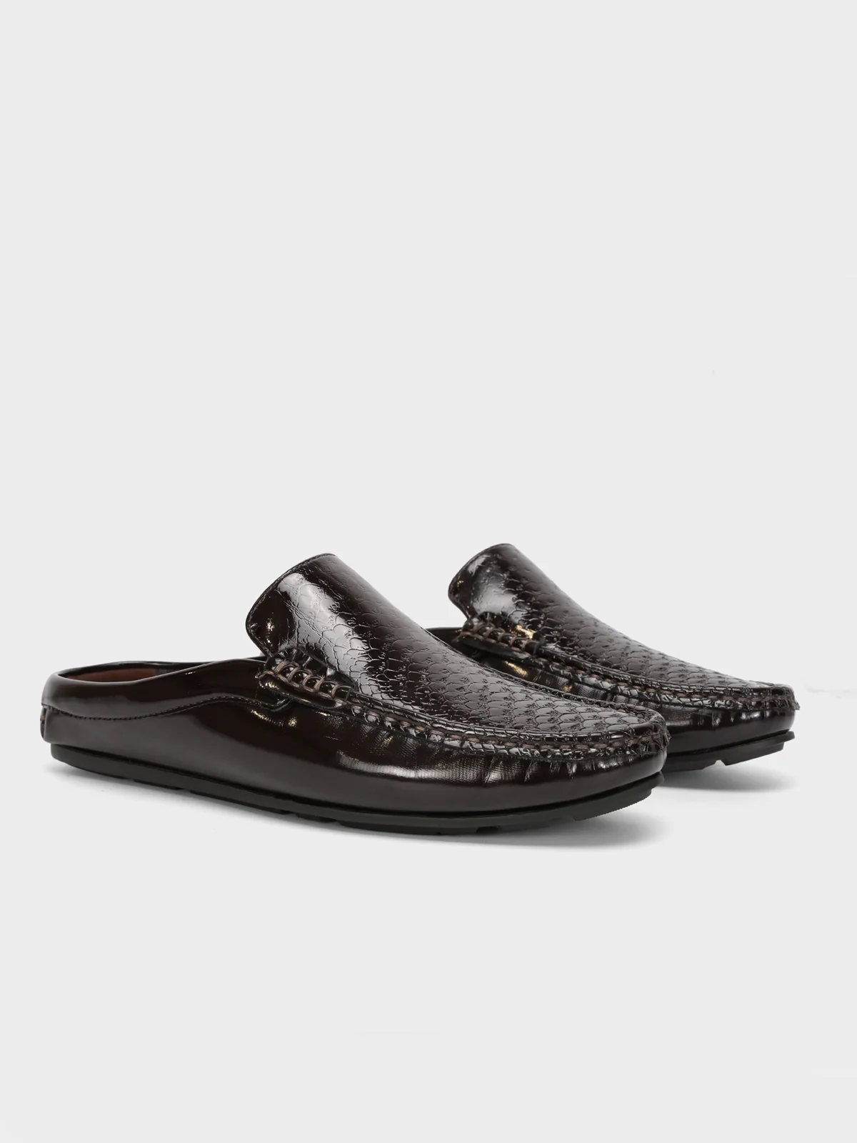Men's "VIRDOX" Leather Rounded Toe Slip On Shoes - Image 2