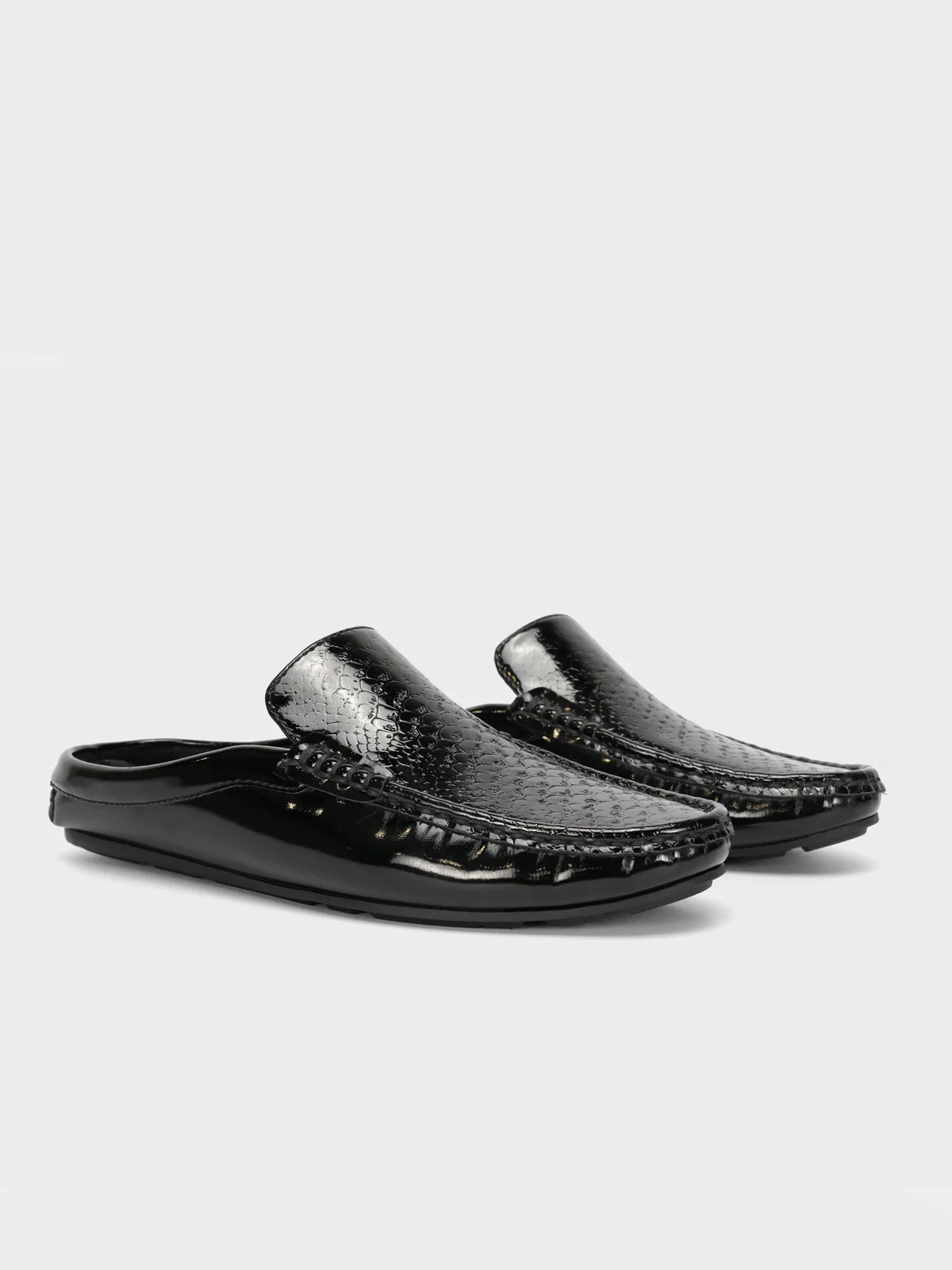 Men's "VIRDOX" Leather Rounded Toe Slip On Shoes - Image 3