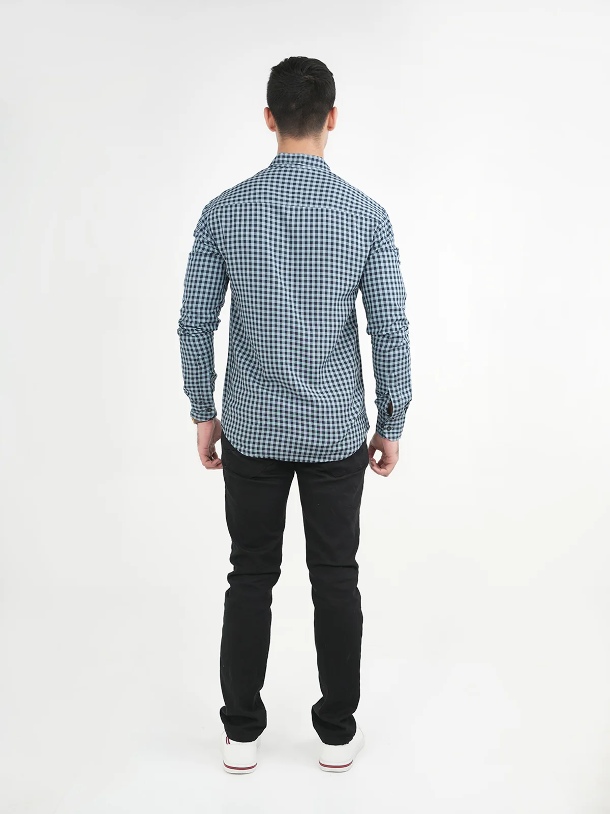 Men's "WESLEY" Casual Checkered Collar Shirt - Image 4