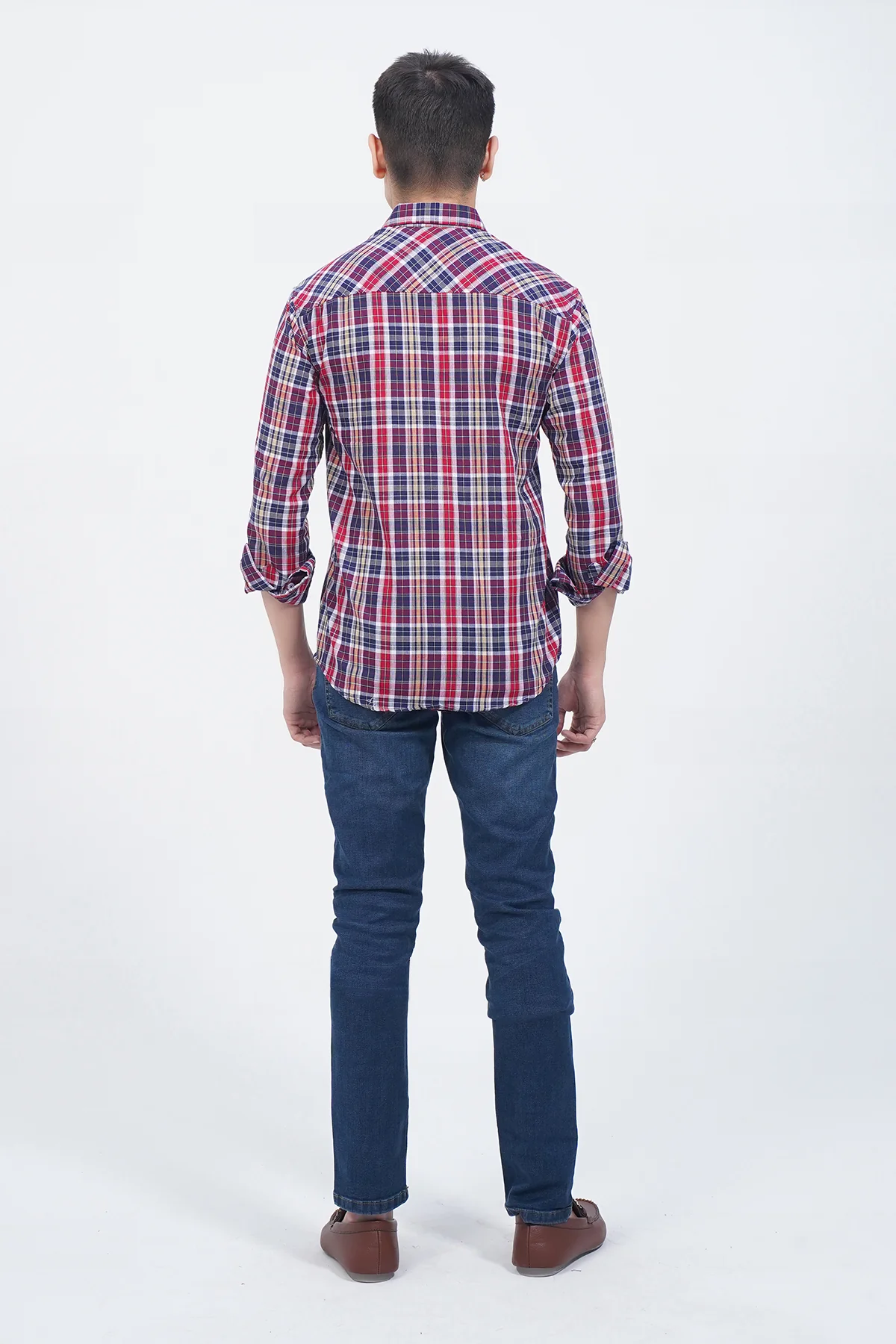 "WESLEY" Casual Checkered Collar Shirt - Image 3