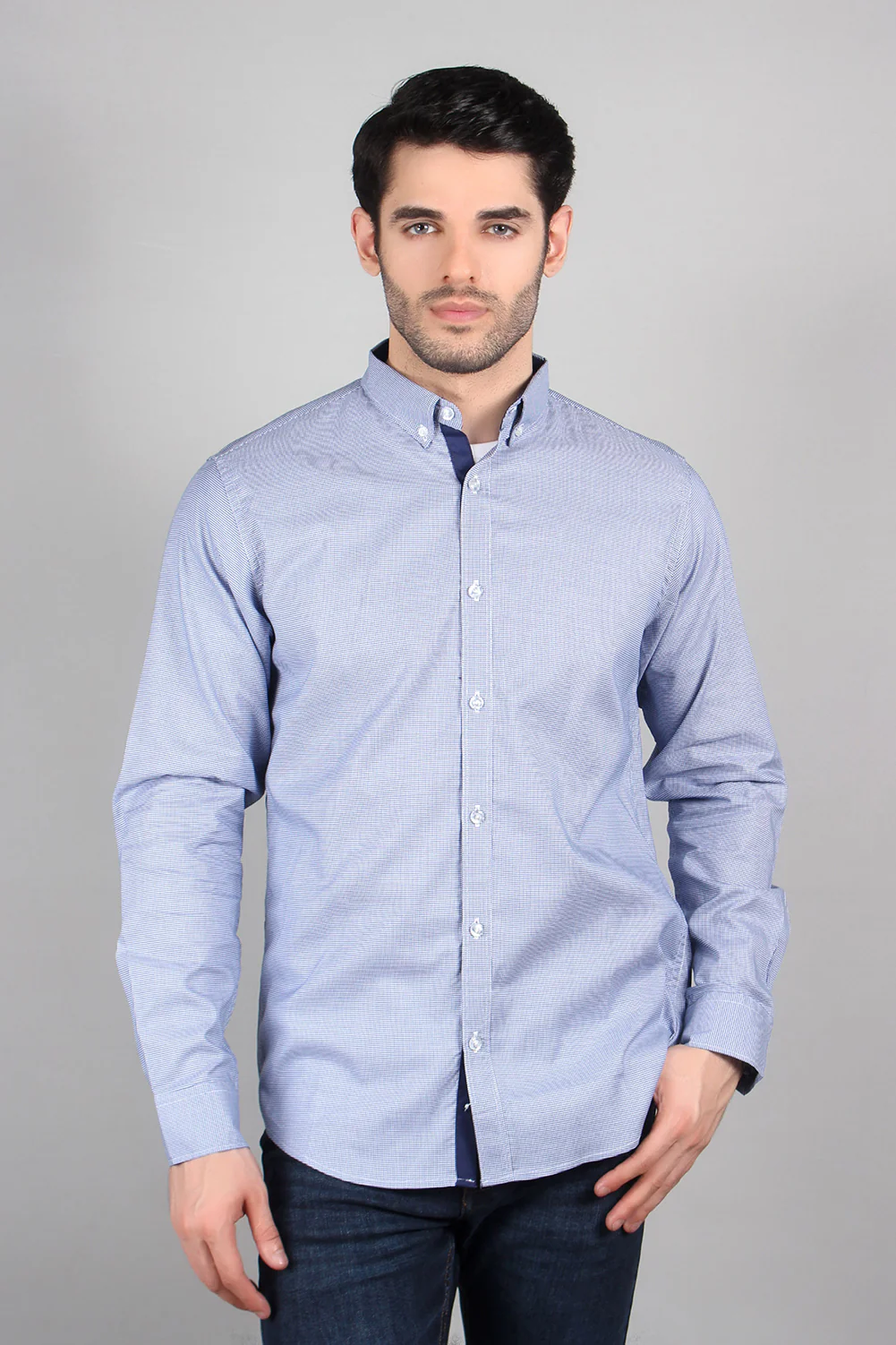 Men's "XAVIER" Checkered Casual Cotton Shirt