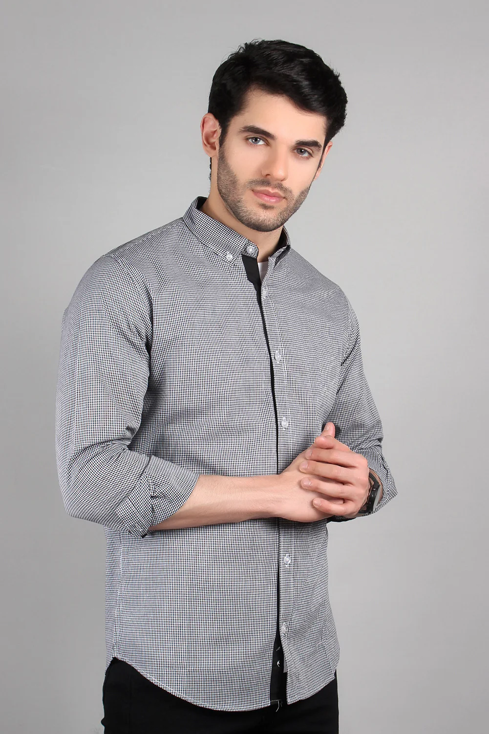 Men's "YARIS" Checkered Casual Cotton Shirt - Image 3