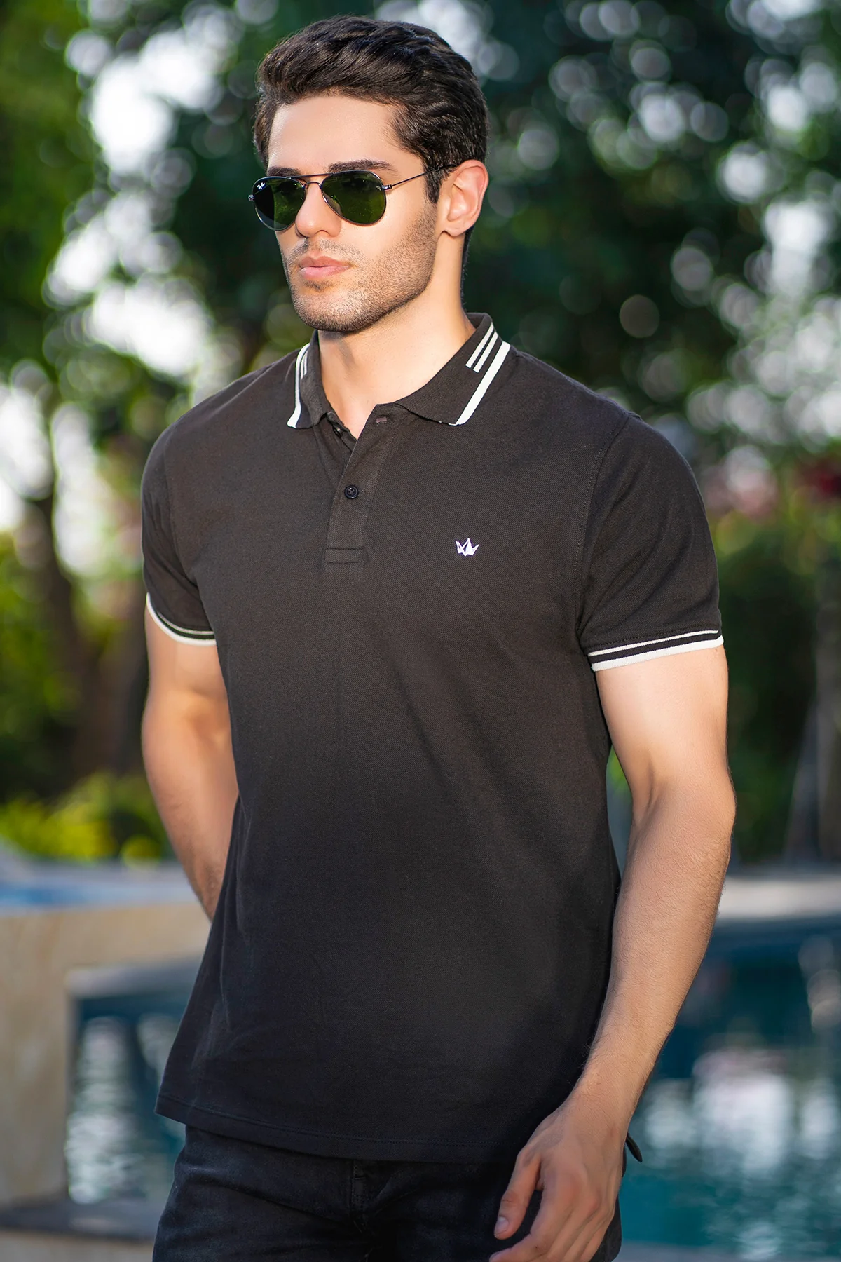 "YAZ" Summer Polo Short Sleeves T-Shirt - Image 2