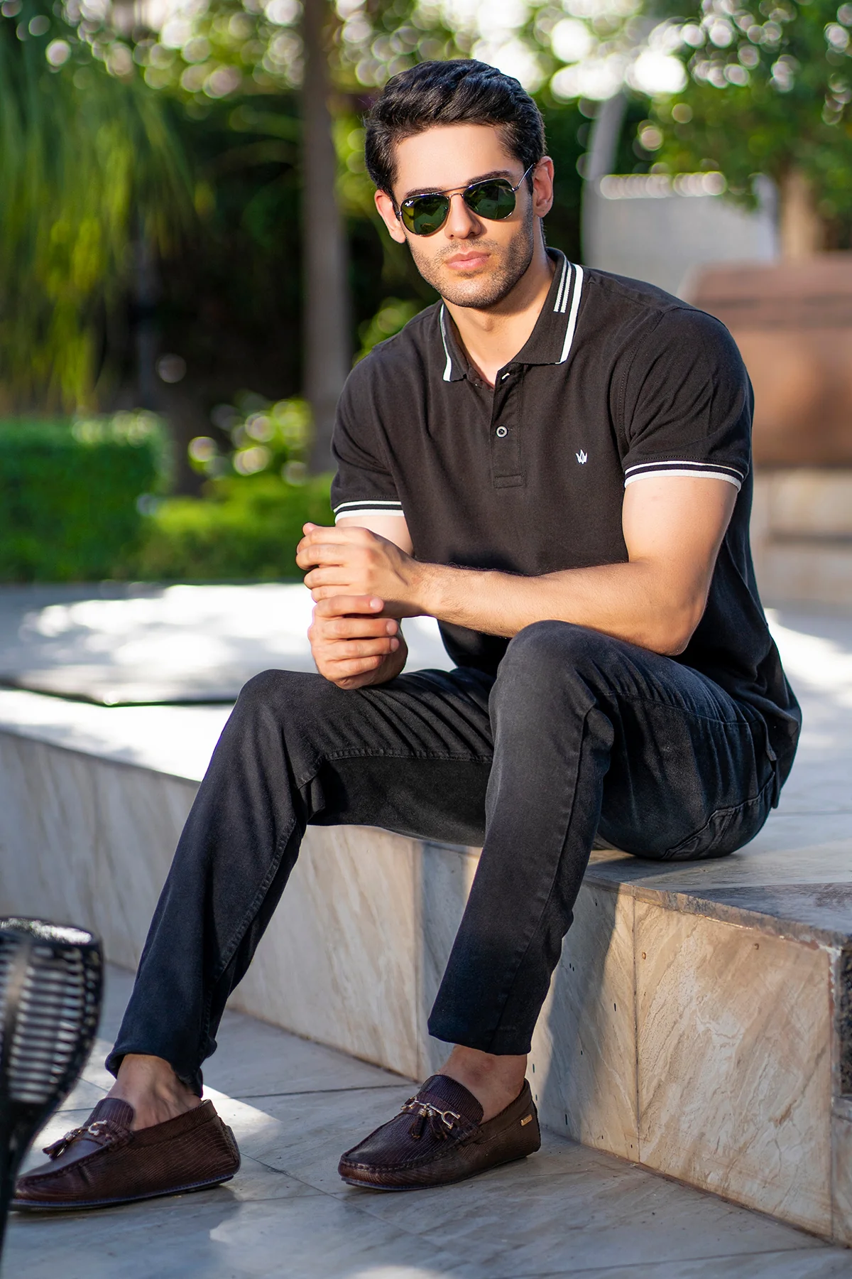 "YAZ" Summer Polo Short Sleeves T-Shirt - Image 3