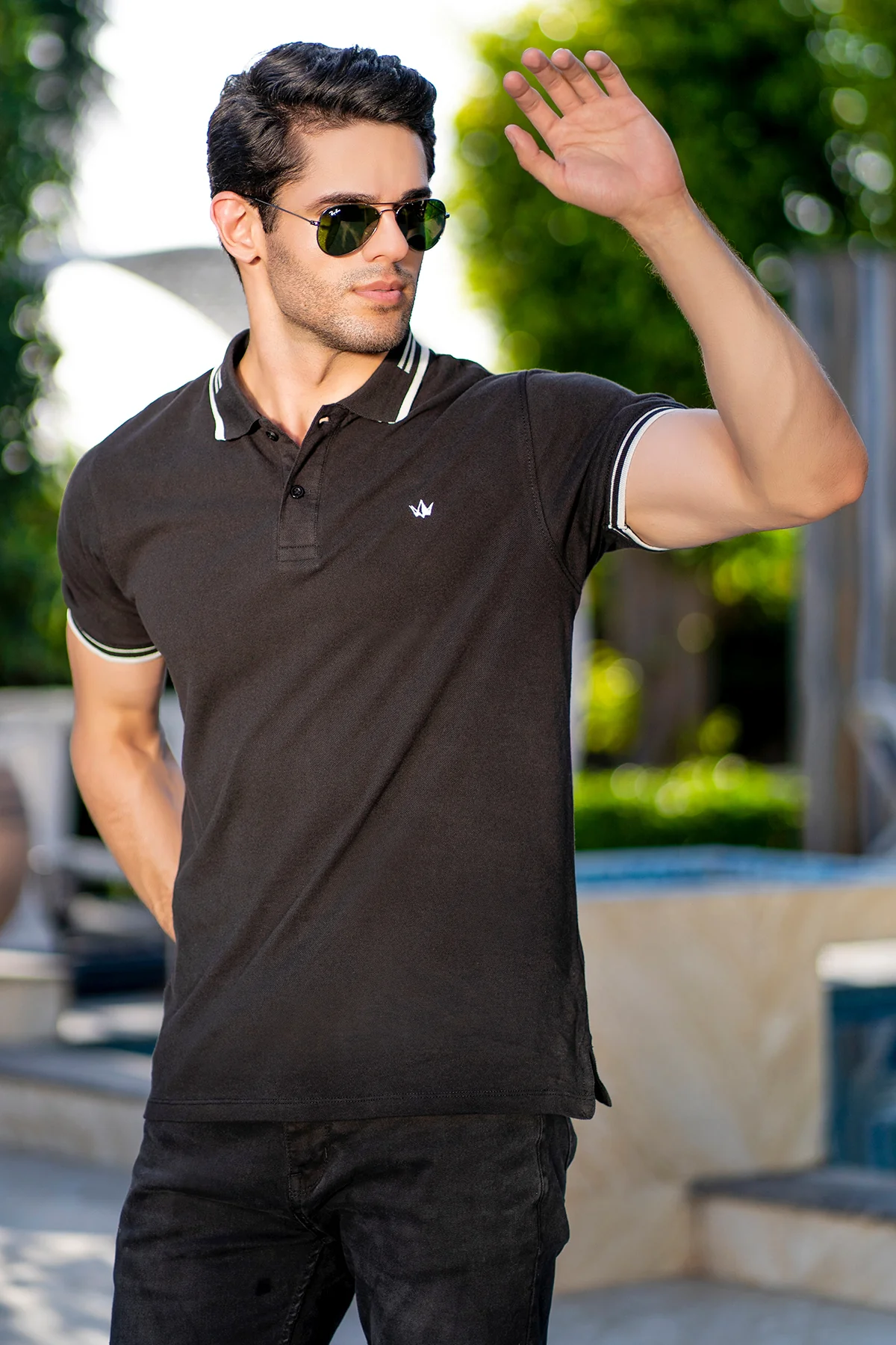 "YAZ" Summer Polo Short Sleeves T-Shirt - Image 4