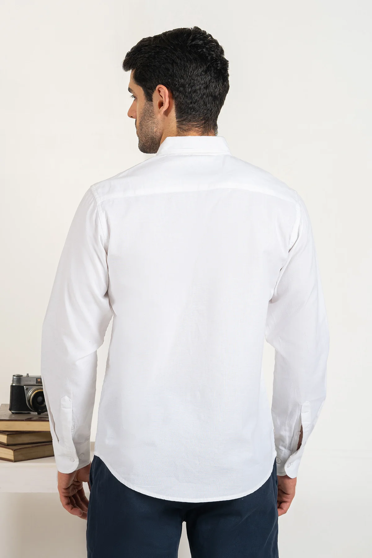 Men's "ZEIN" Cotton Full Sleeves Checked Designer Shirt - Image 4