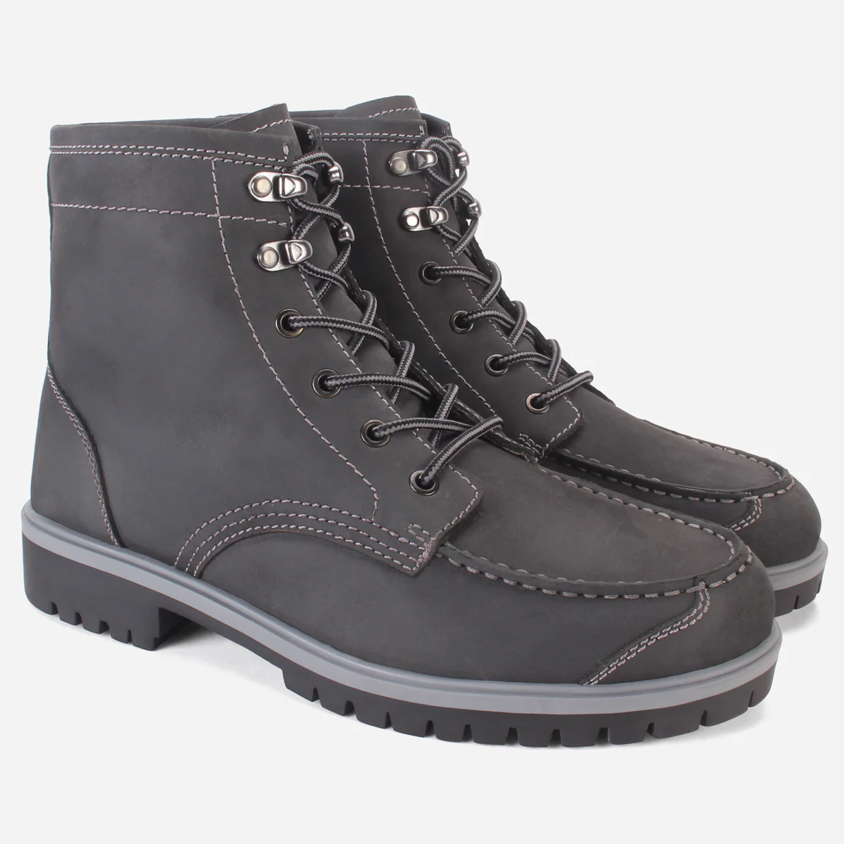Mens "ZOROIAN" Lace Up Leather Nubuck Ankle Boots - Image 2