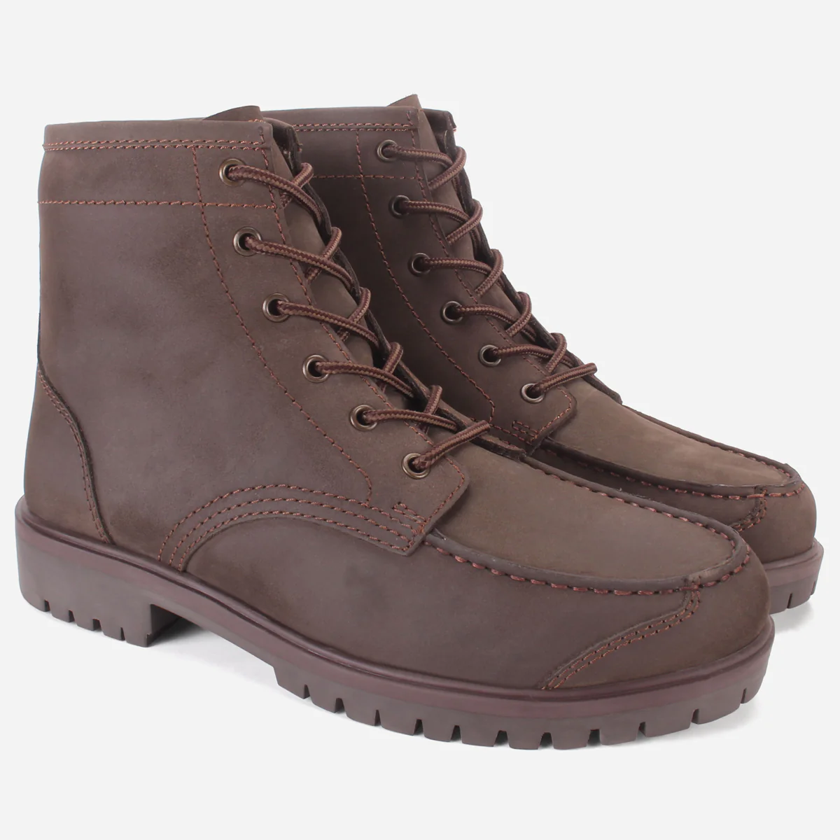 Mens "ZOROIAN" Lace Up Leather Nubuck Ankle Boots - Image 2