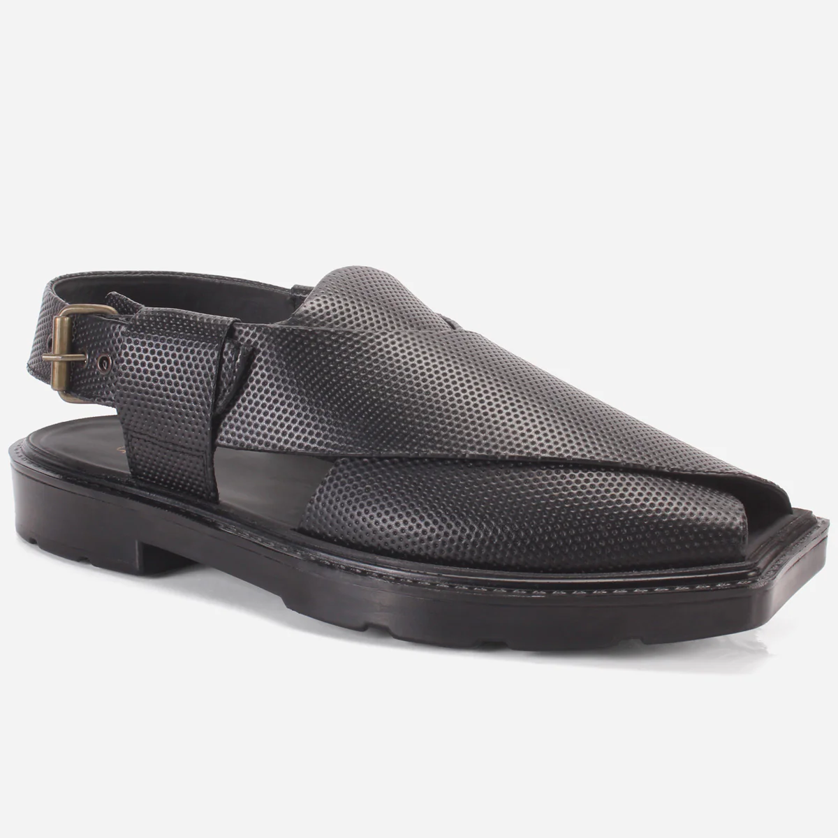 Men's "ZUBIN" Leather Buckled Peshawari Sandals