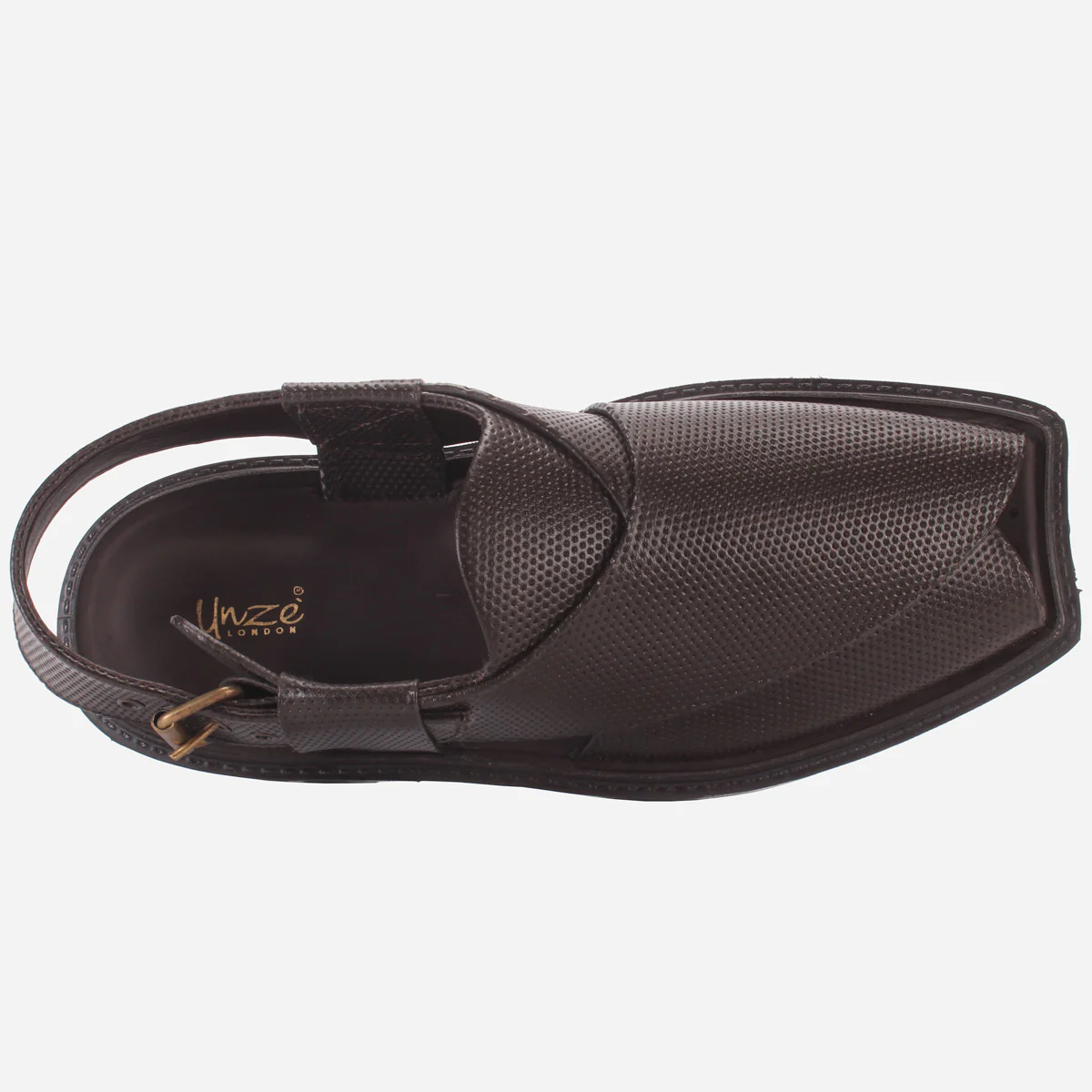 Men's "ZUBIN" Leather Buckled Peshawari Sandals - Image 4