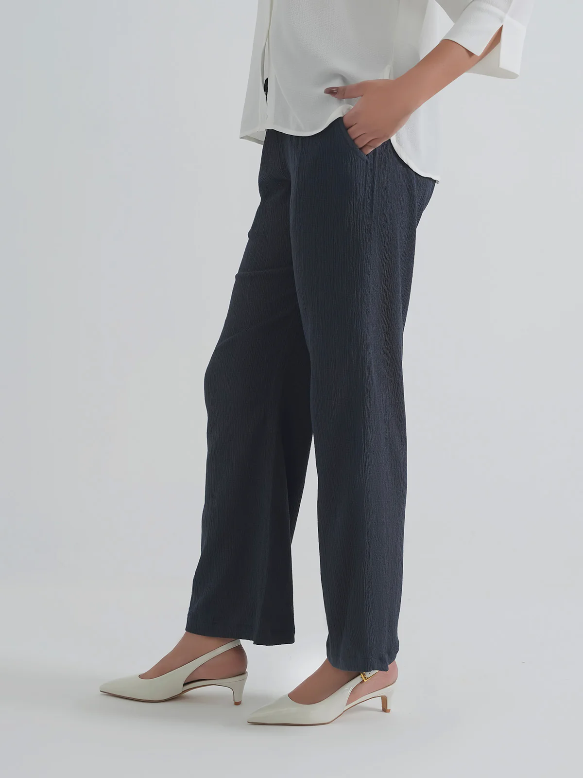 "MERLOT" Regular Fit Woven Trouser - Image 2