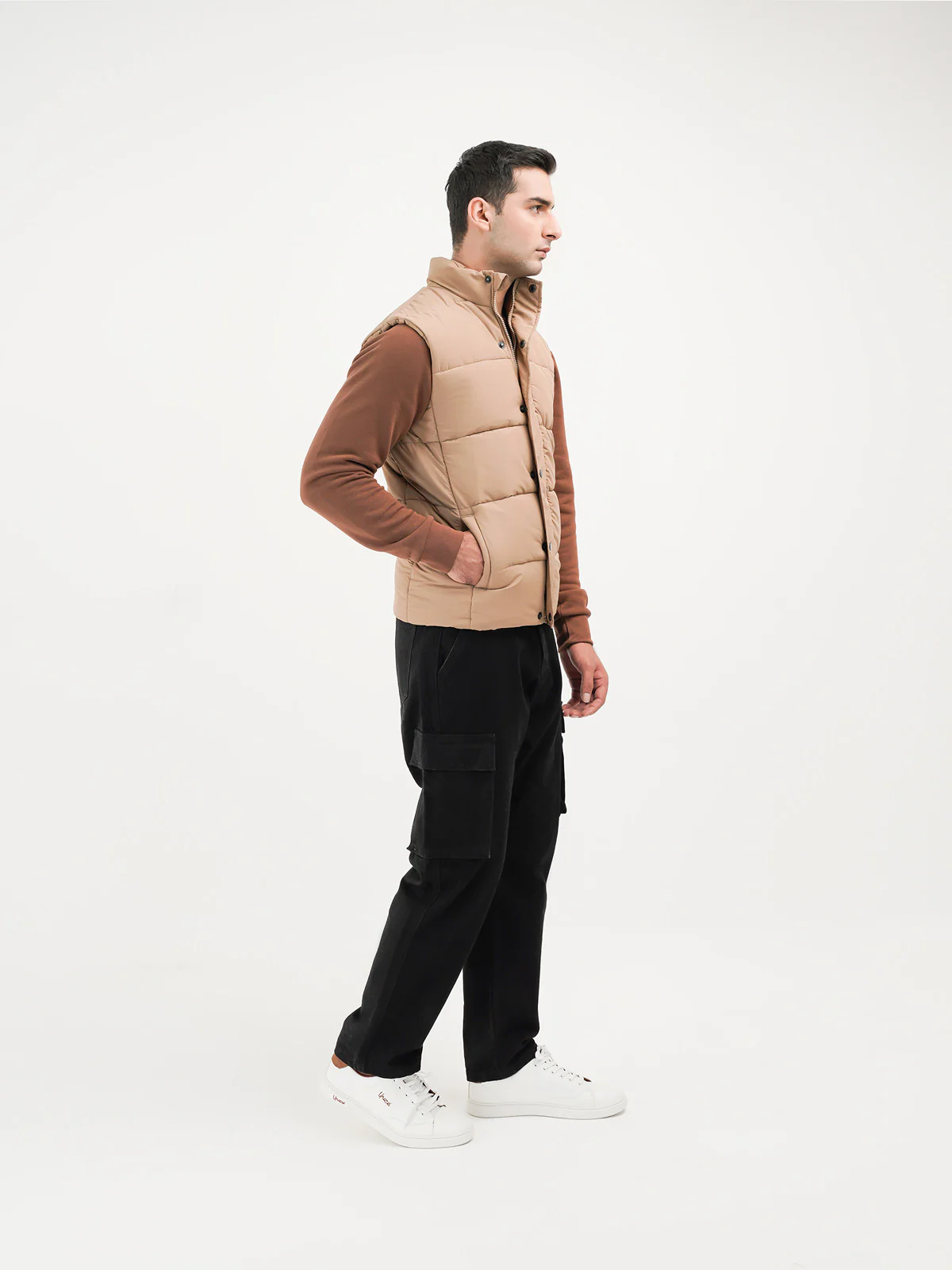 "MEROPE" Button Up Puffer Jacket - Image 3