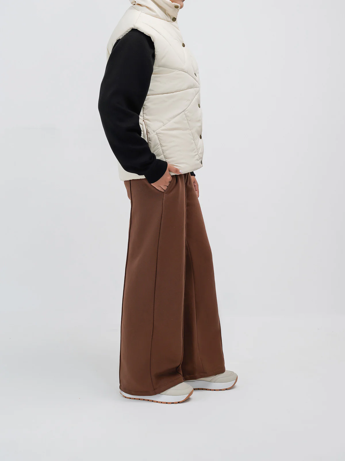 "MEURIG" Stylish Polyester Puffer Jacket - Image 3