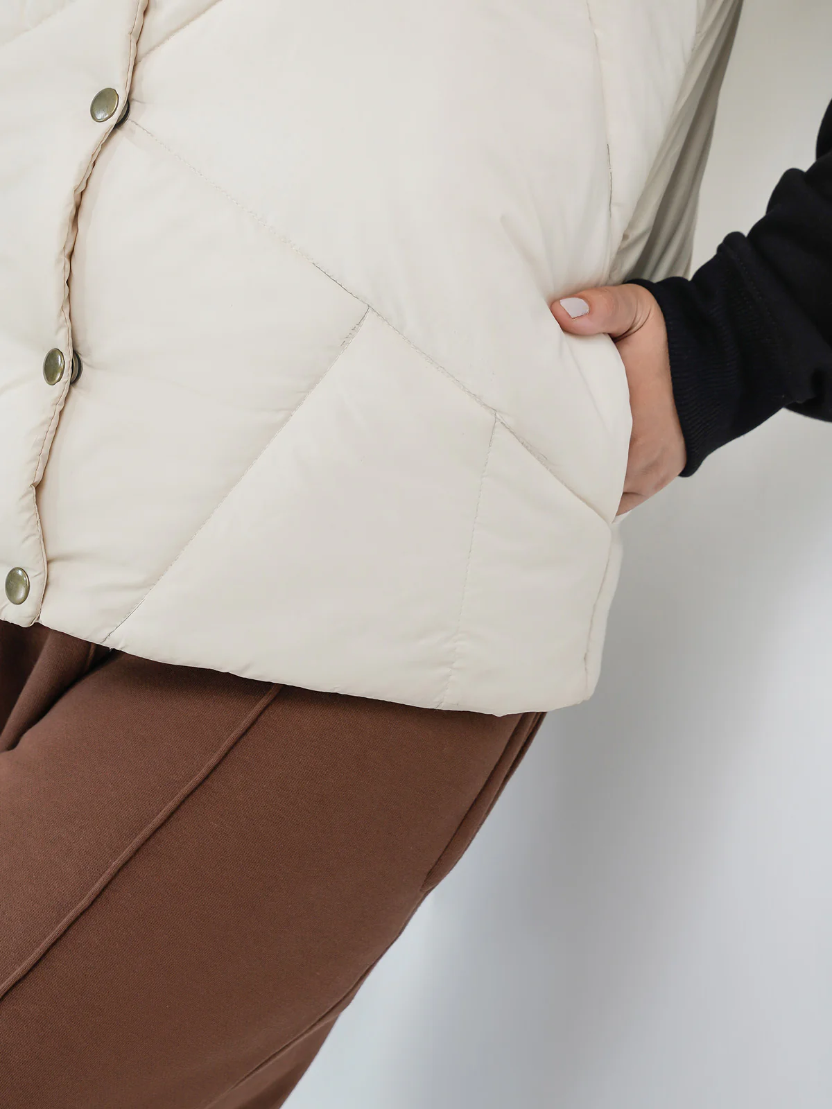 "MEURIG" Stylish Polyester Puffer Jacket - Image 4