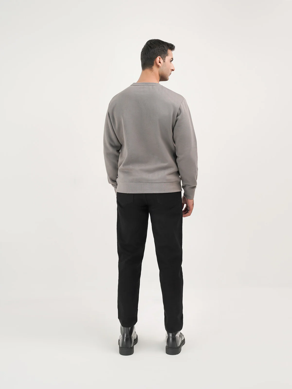 "MICOS" Casual Cut and Sew Sweatshirt - Image 4