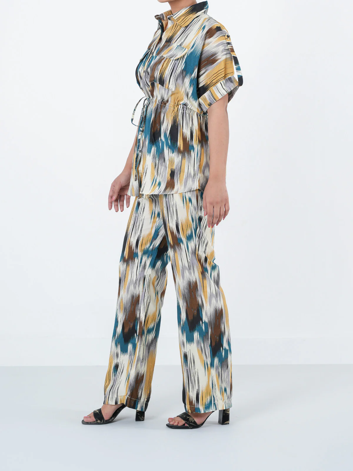 "MINORU" Printed Regular Fit Co-Ord Set - Image 4