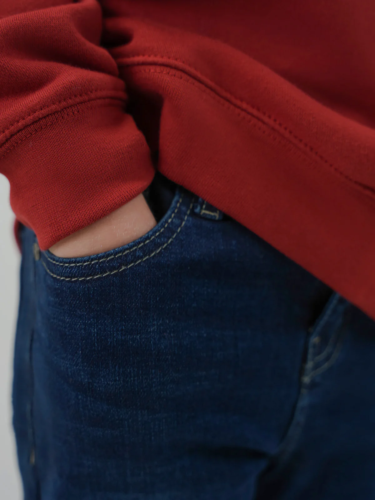 "MINZE" Stretchy Fabric Slim Fit Denim Pant - Image 2