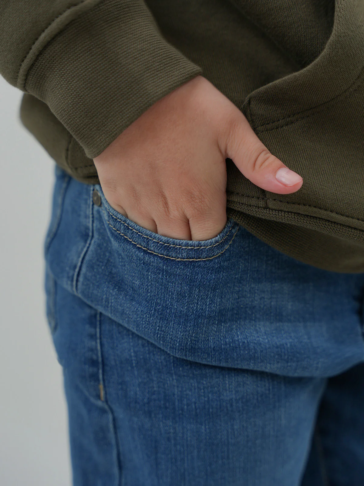 "MINZE" Stretchy Fabric Slim Fit Denim Pant - Image 3