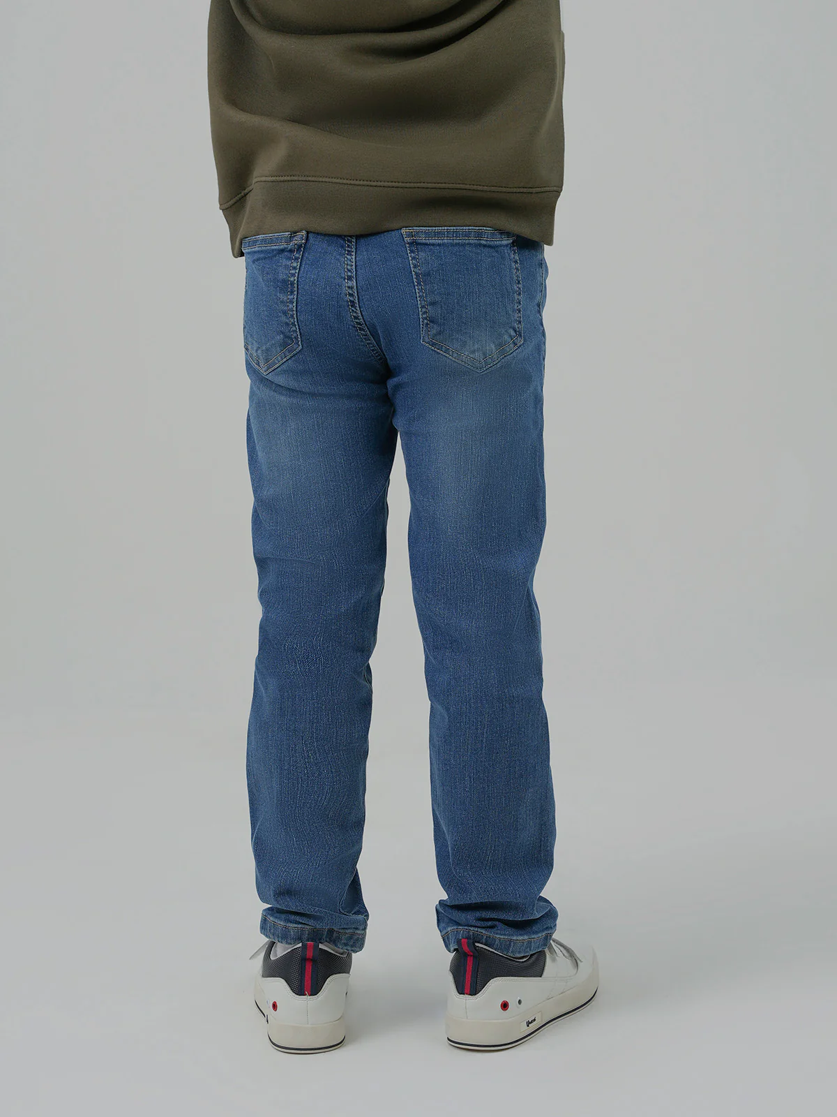 "MINZE" Stretchy Fabric Slim Fit Denim Pant - Image 4