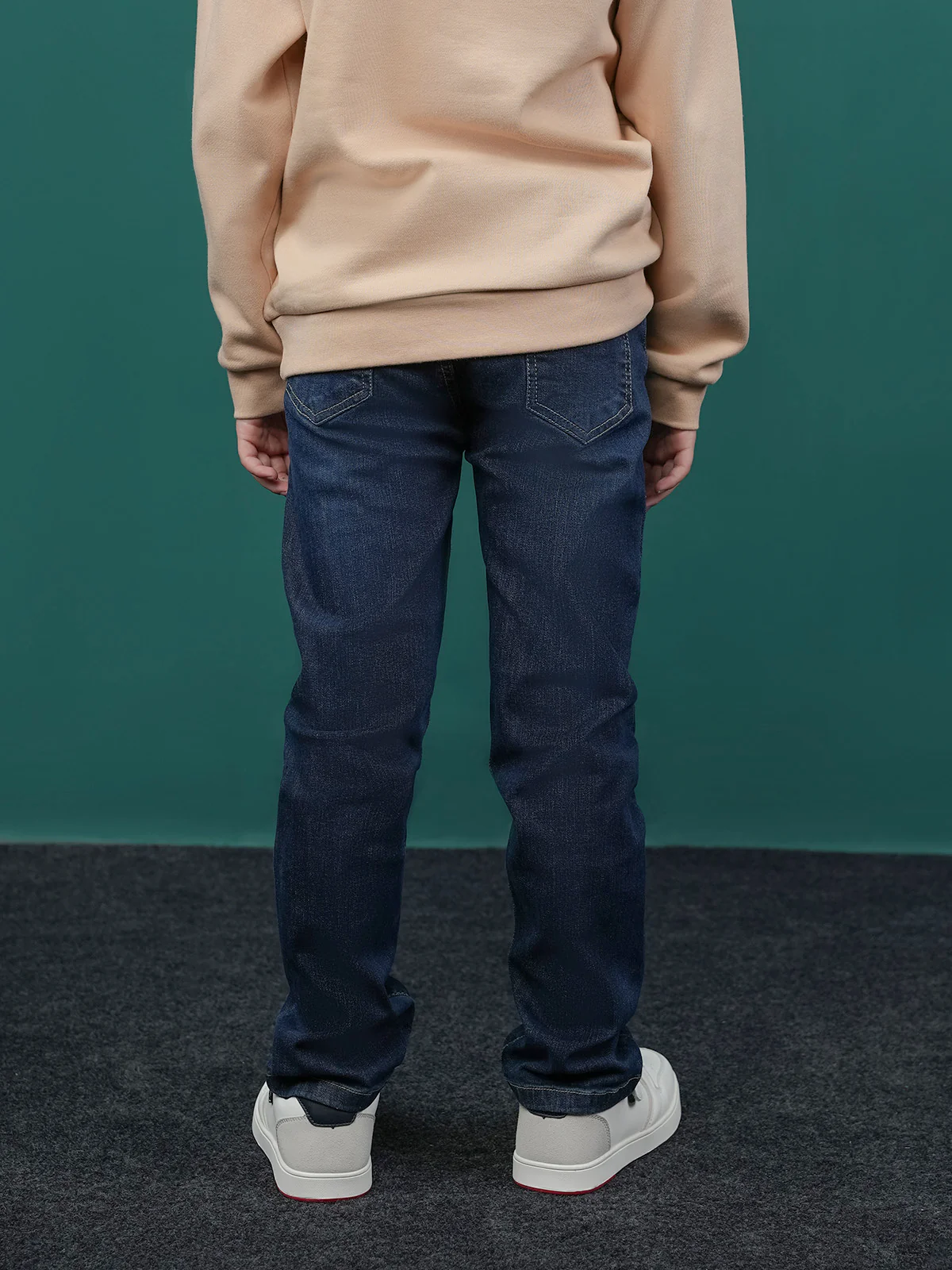 "MINZE" Stretchy Fabric Slim Fit Denim Pant - Image 4