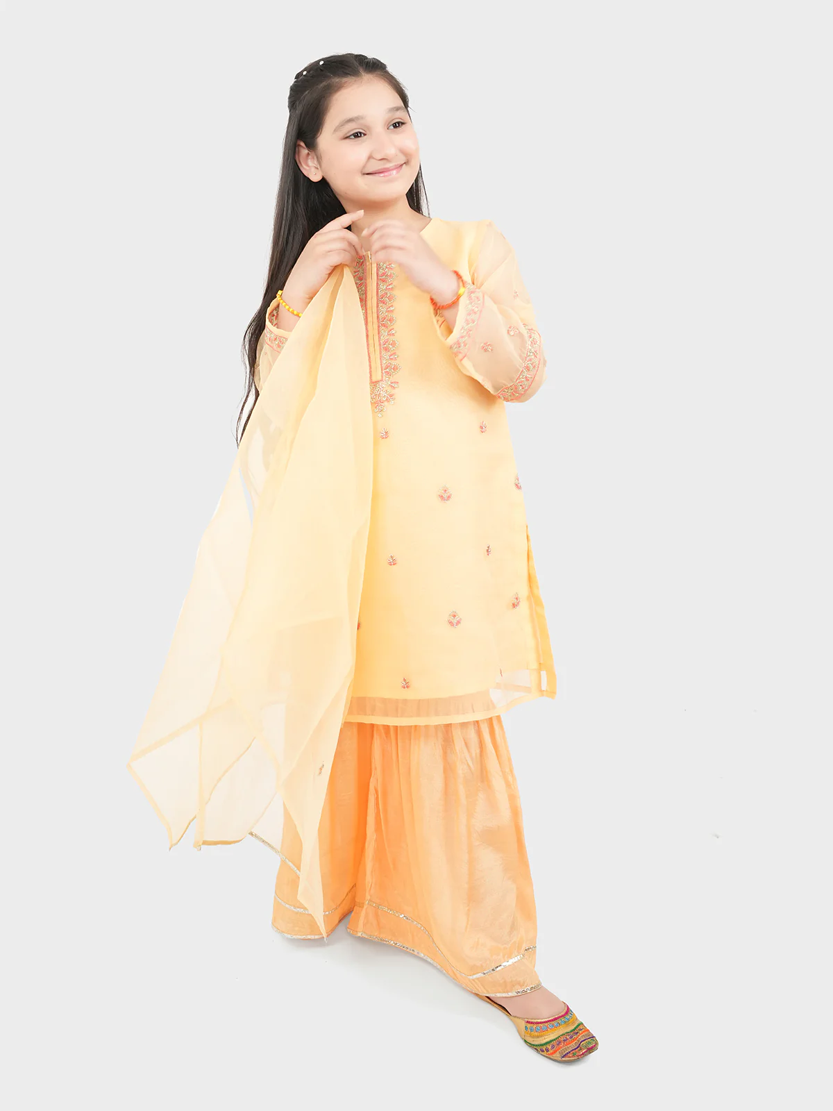 "MITRA" Organza Three Piece Suit - Image 3
