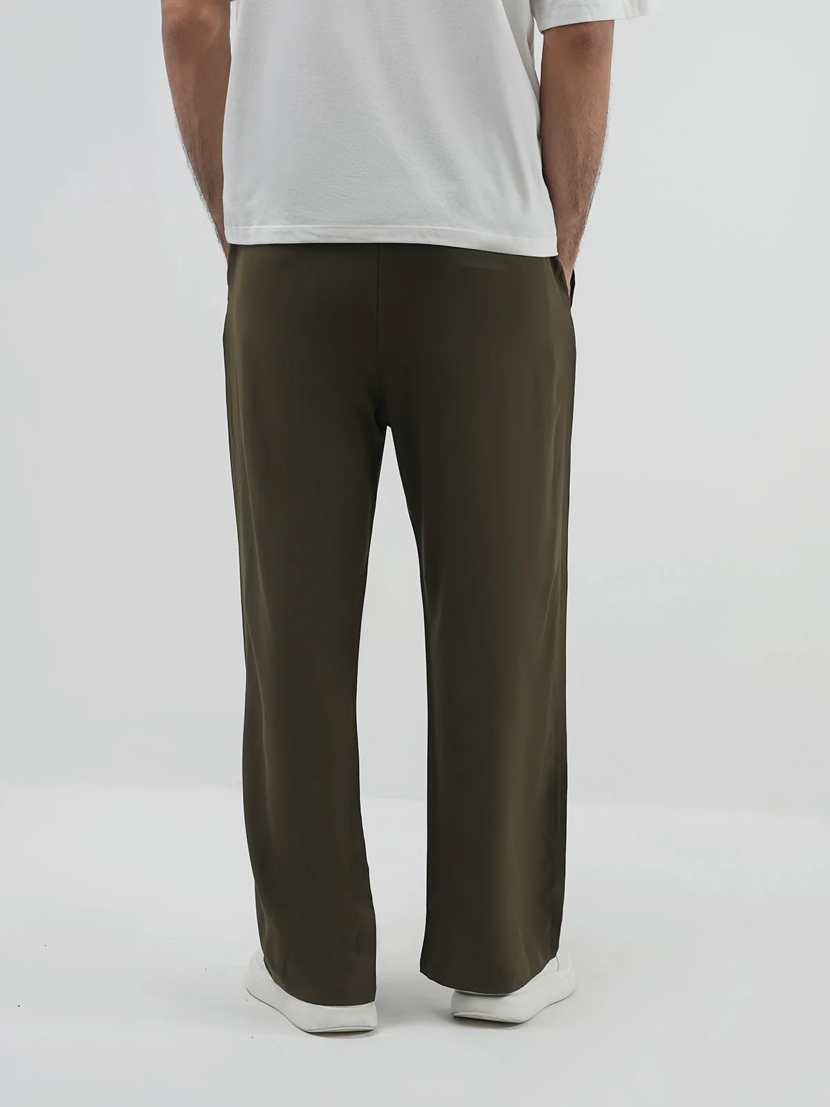 "MORGA" Regular Fit Cotton Woven Trouser - Image 4