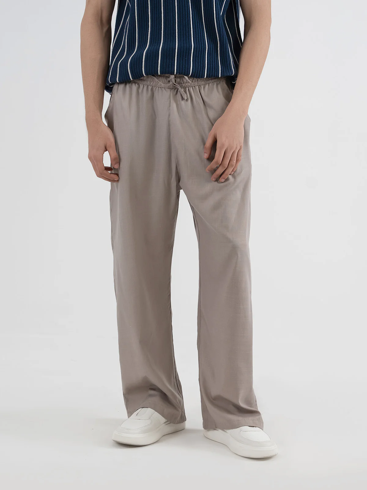 "MORGA" Regular Fit Cotton Woven Trouser