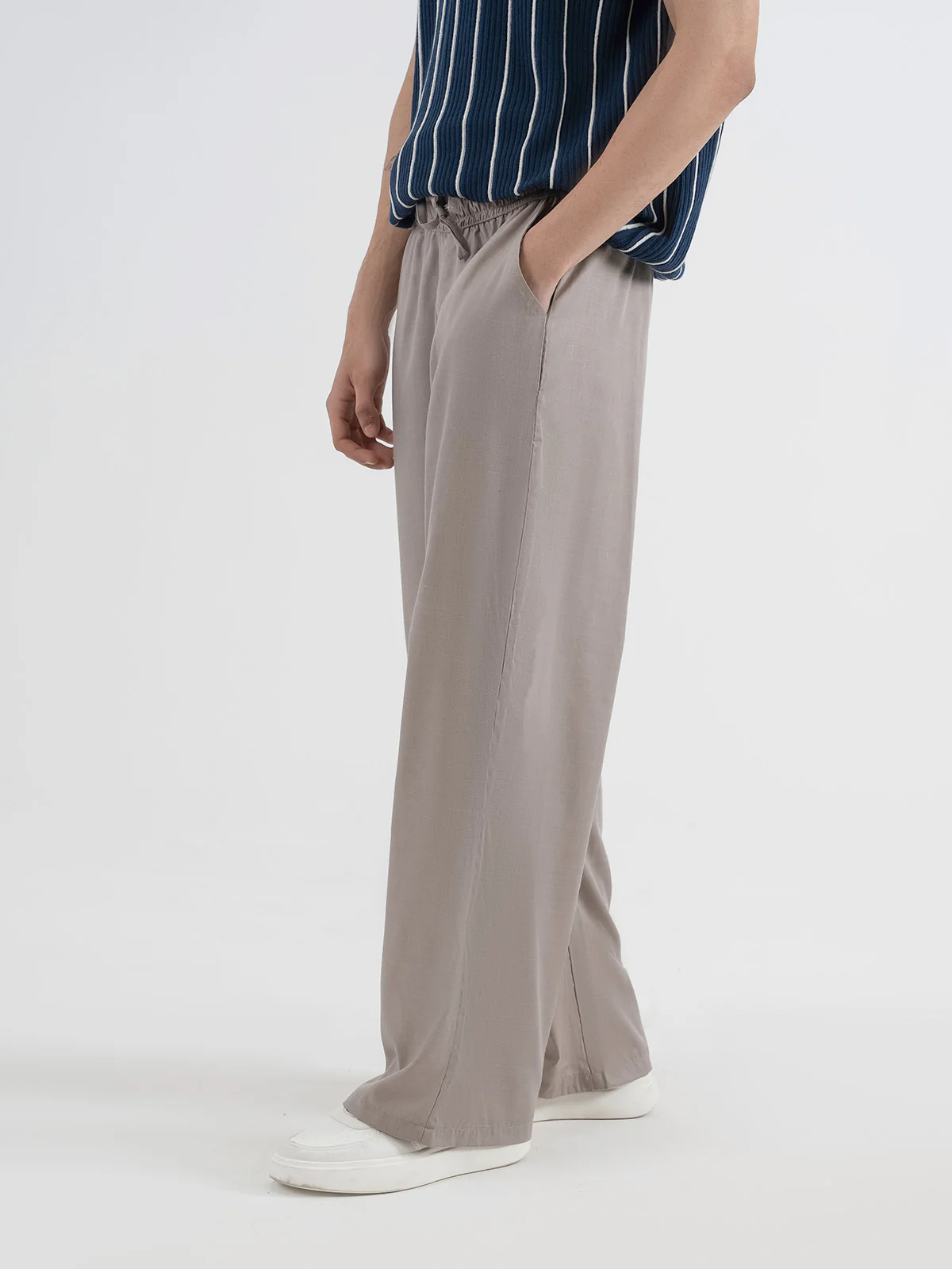 "MORGA" Regular Fit Cotton Woven Trouser - Image 2