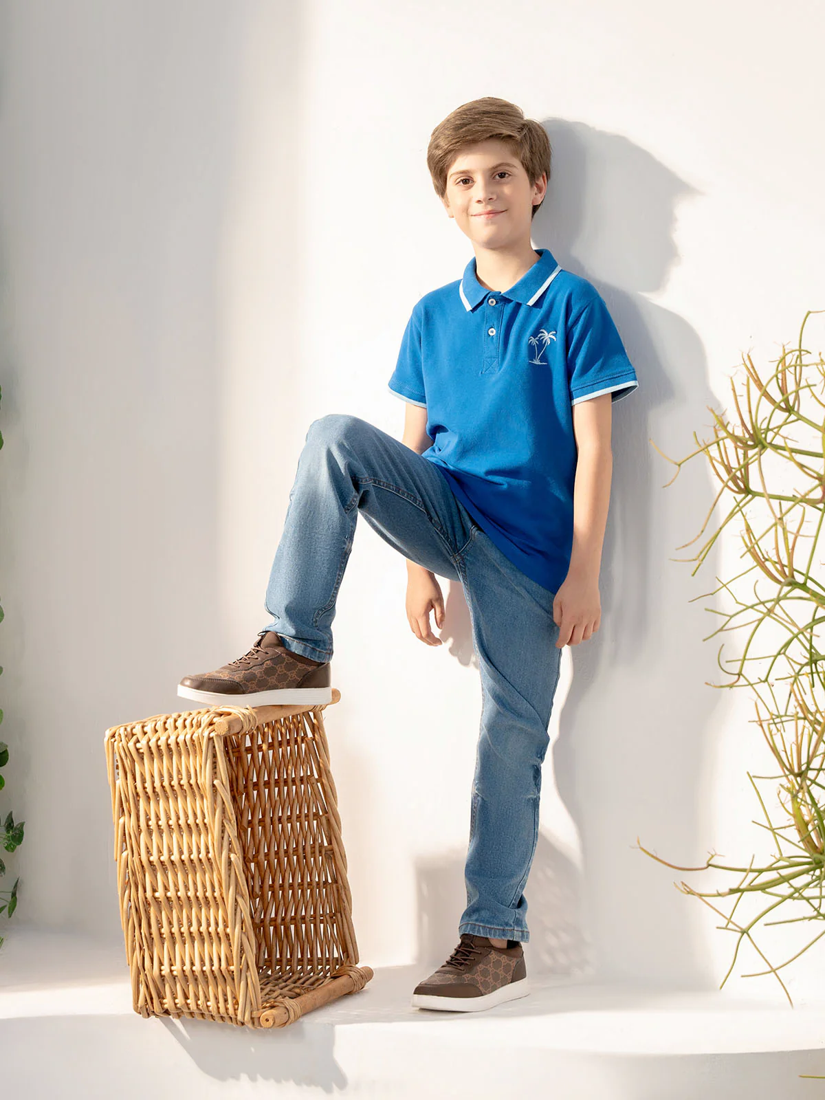 "MOSHE" Basic Regular Fit Polo Shirt - Image 2