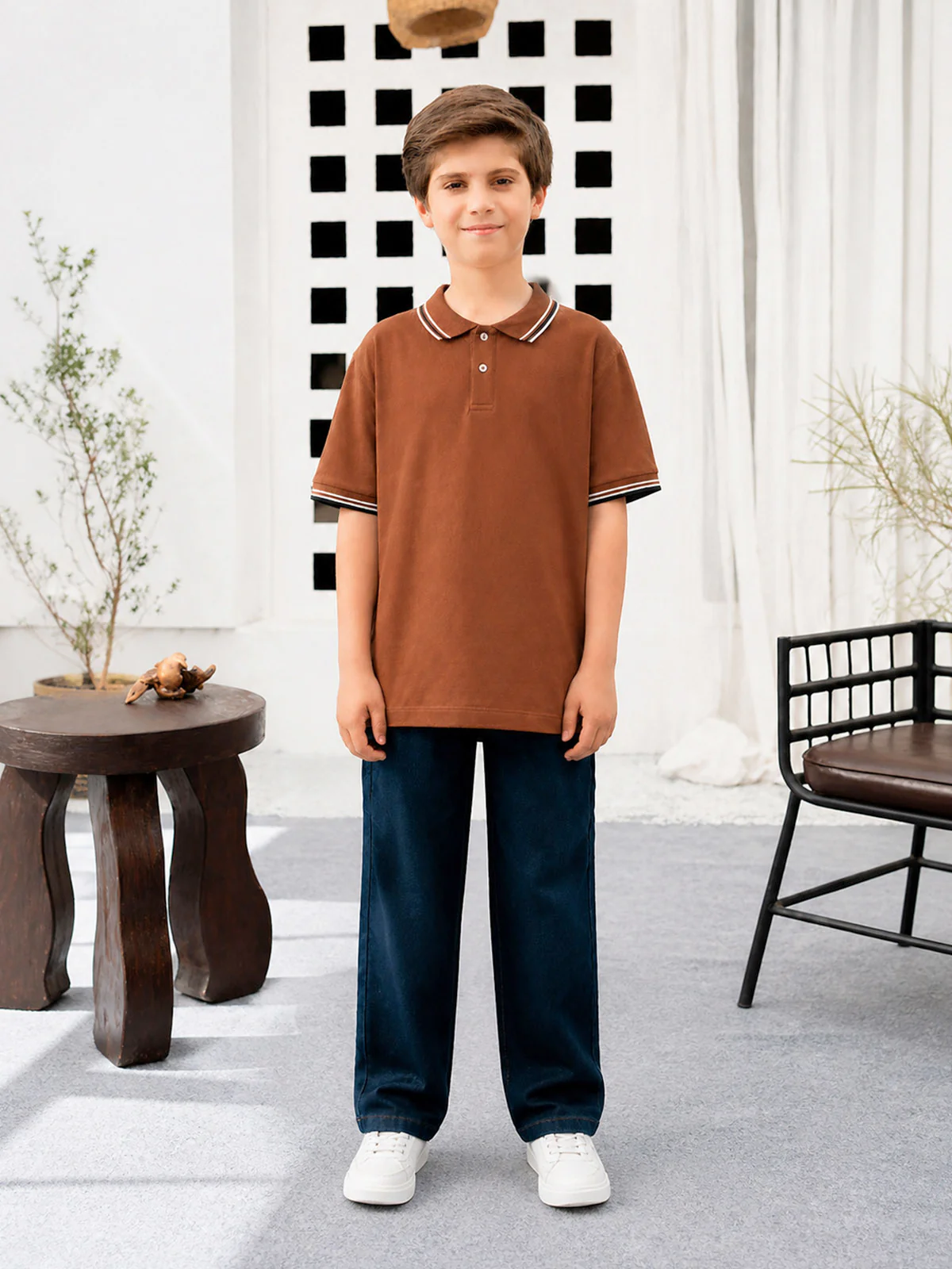"MOSHE" Basic Regular Fit Polo Shirt - Image 5