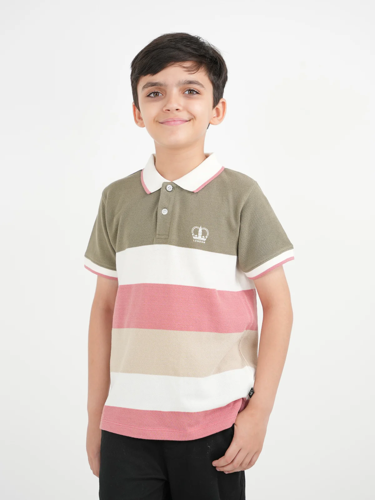 "MWENYE" Kids Casual Summer Polo Tee Shirt - Image 3