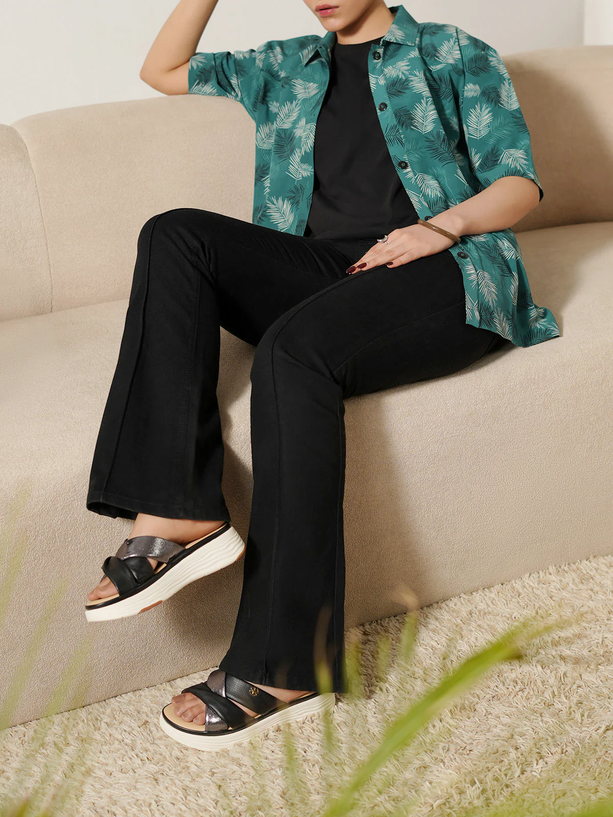 "MYLES" Basic Regular Fit Cotton Top - Image 2