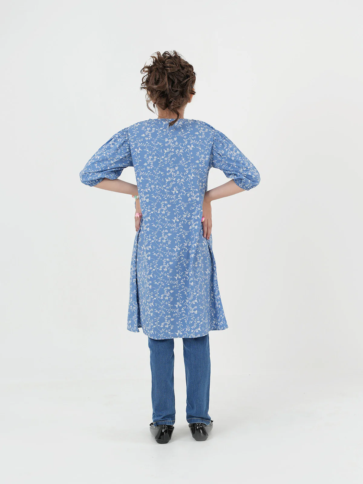 "NAARA" Stylish Versatile Cotton Dress - Image 4