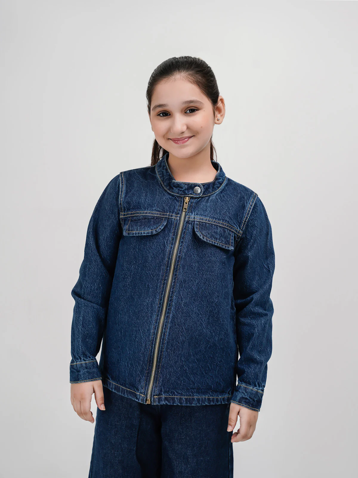 "NABIA" Full Sleeves Denim Jacket - Image 2