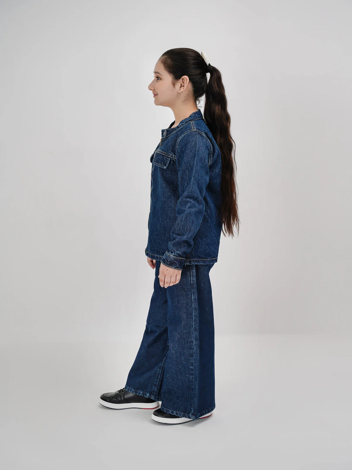 "NABIA" Full Sleeves Denim Jacket - Image 3