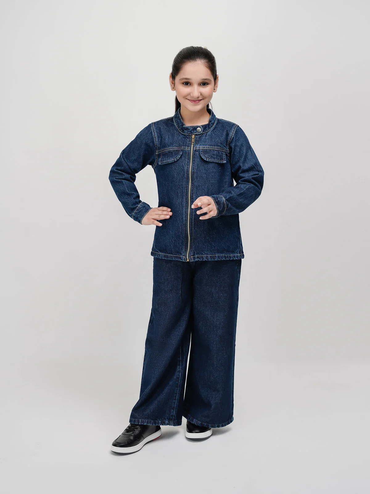 "NABIA" Full Sleeves Denim Jacket - Image 5