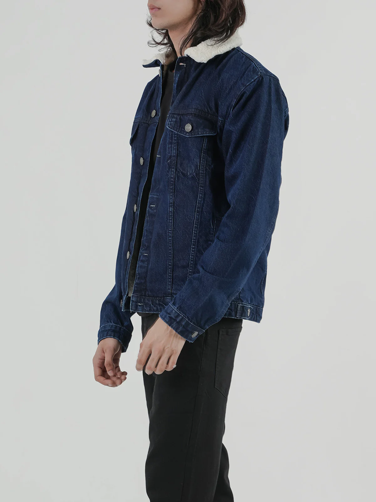 "NAHUATL" Regular Fit Denim Jacket - Image 3