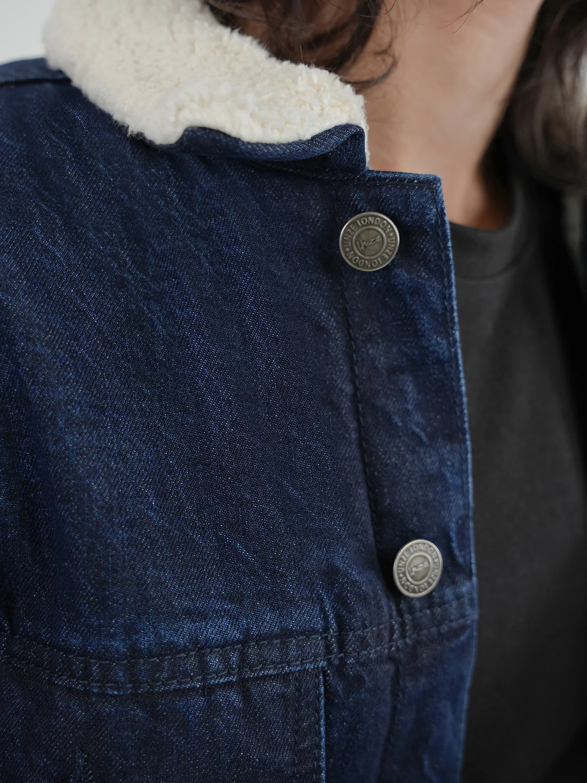 "NAHUATL" Regular Fit Denim Jacket - Image 7