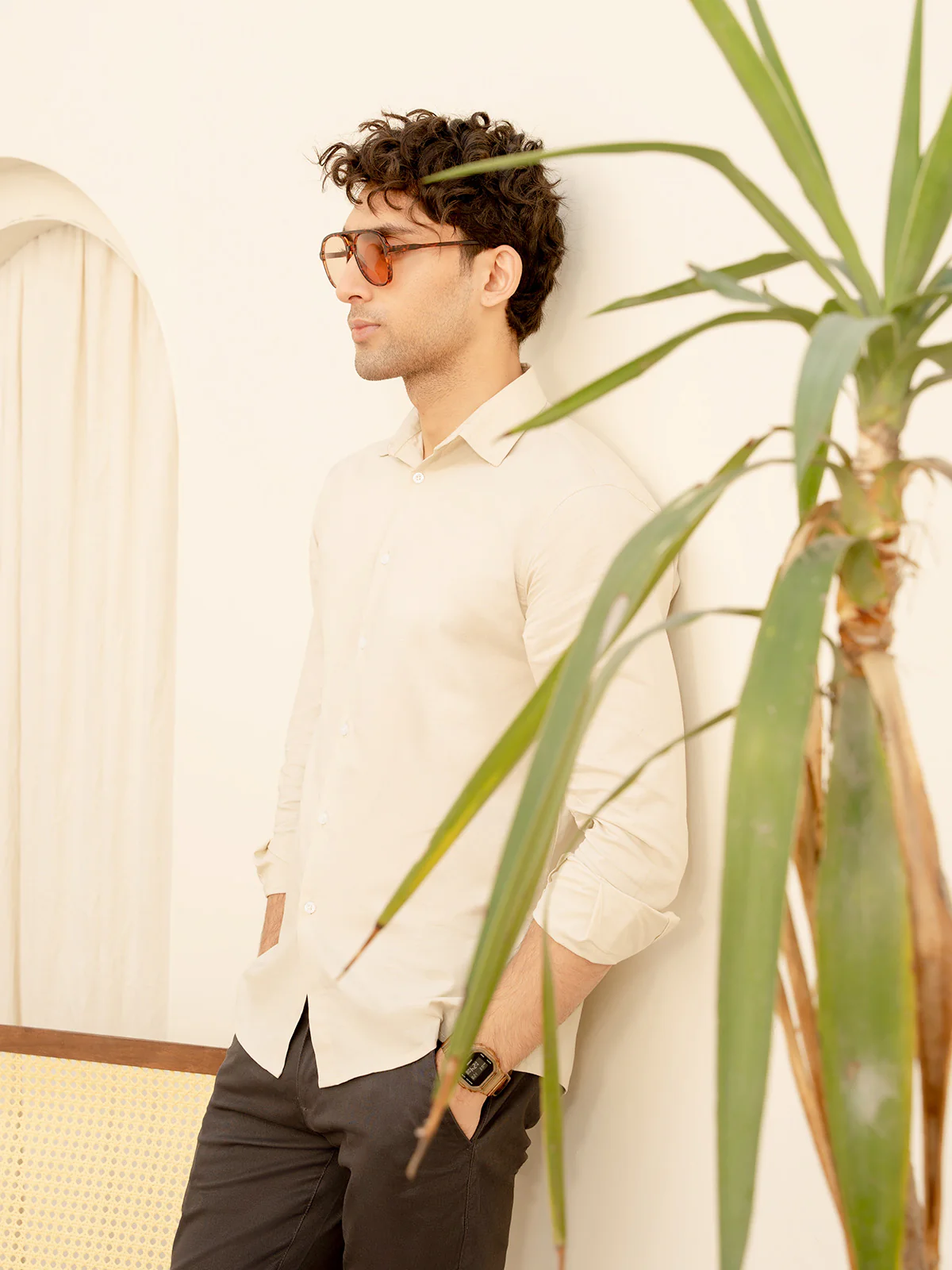 "NELOPE" Regular Fit Cotton Casual Shirt
